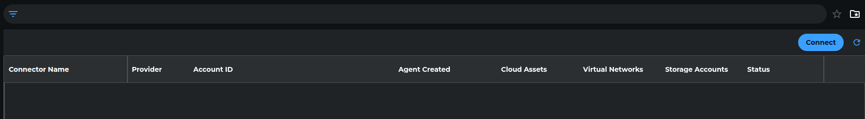 Cloud-connector dashboard page