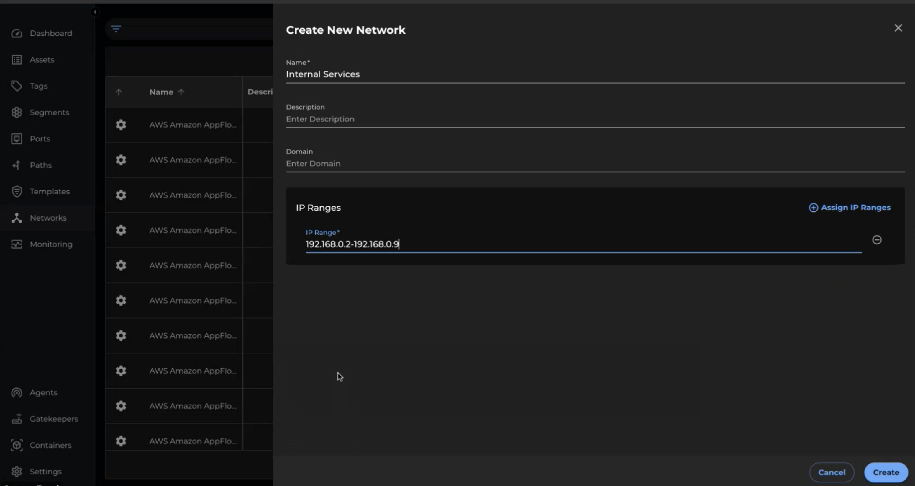 Create Named Network