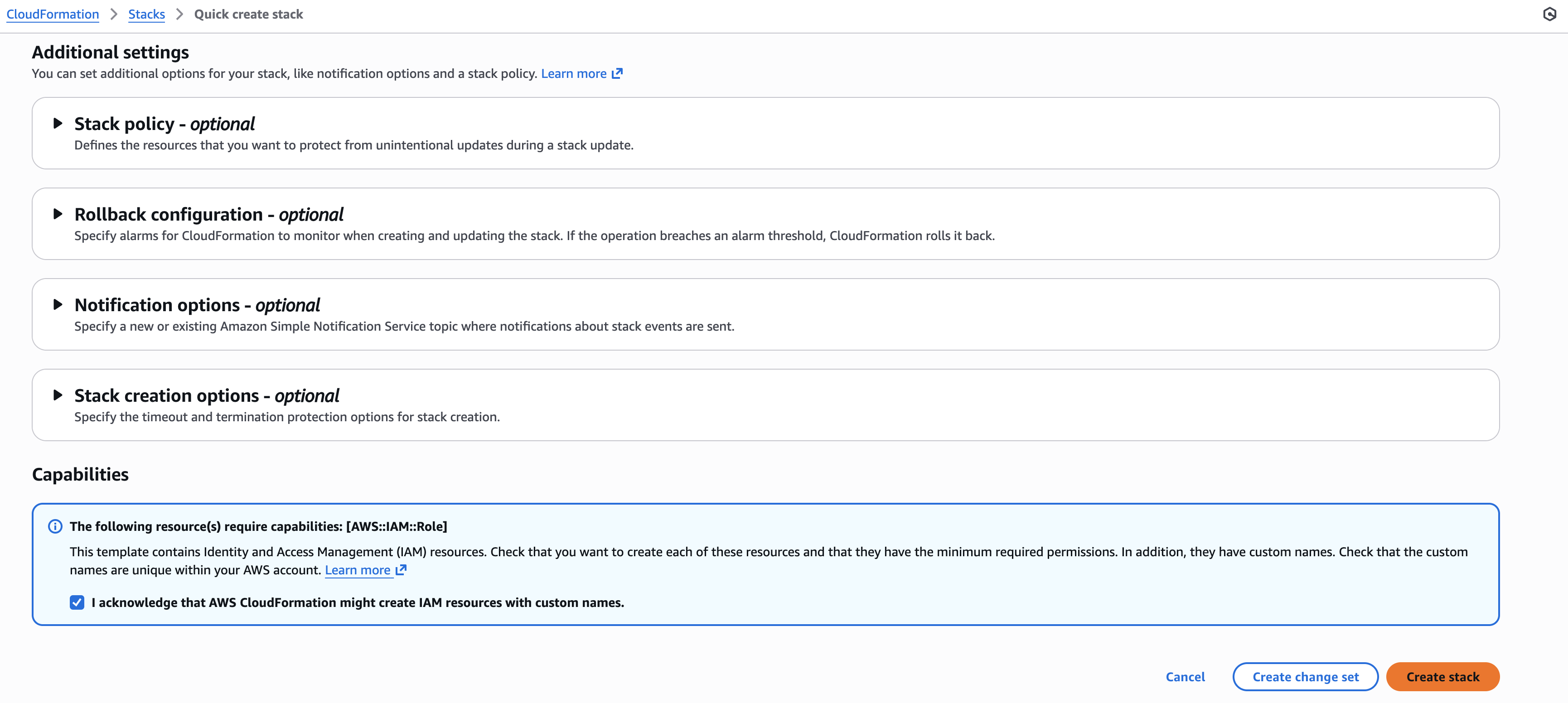 Interactive onboarding - cross-account access
