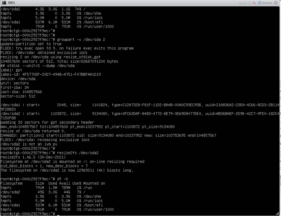 Resize Disk Partition
