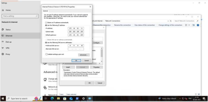 Update Network Configuration