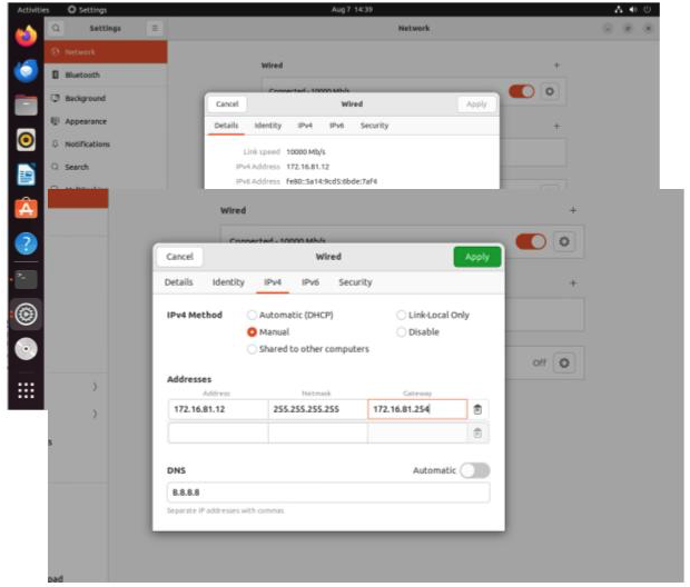 Update Network Configuration