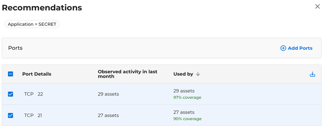 Port and Path Recommendations