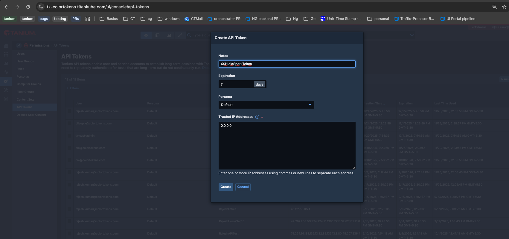 Task scheduler screenshot