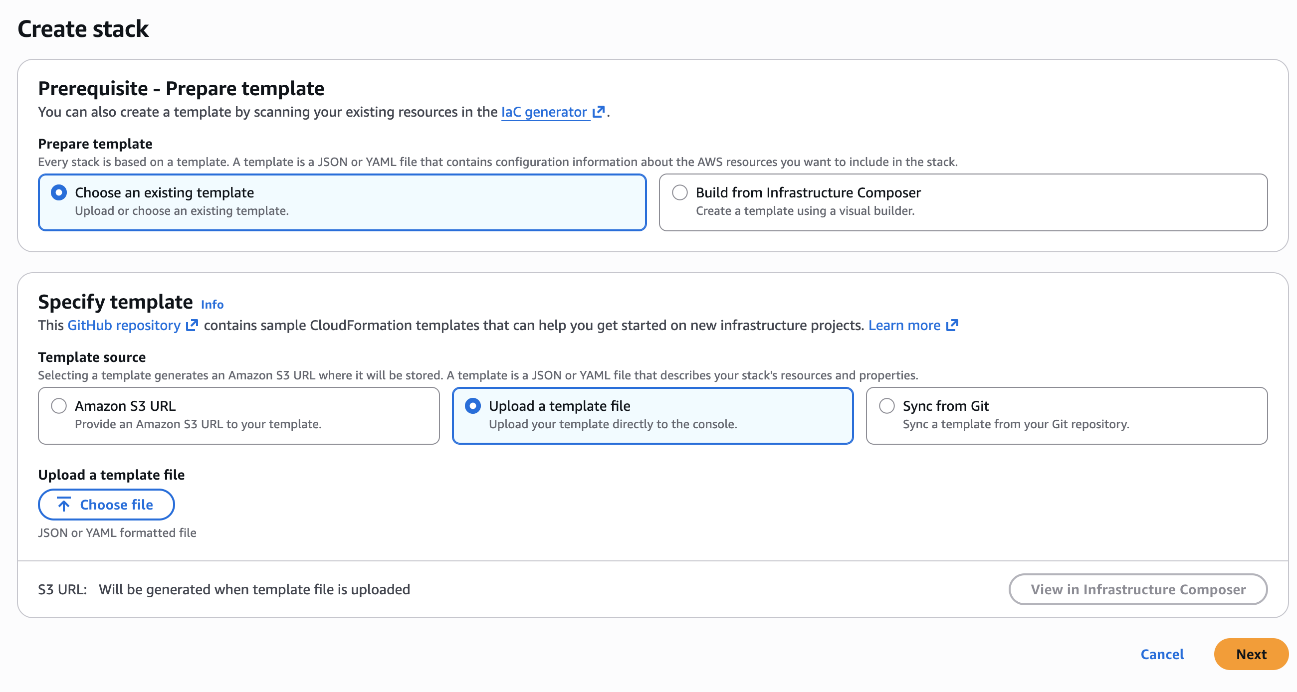 Manual onboarding - upload template